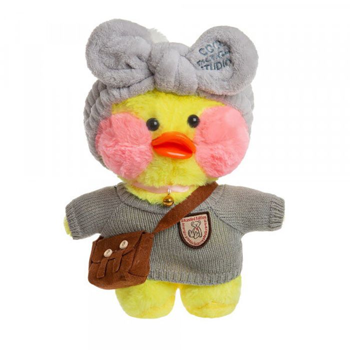 Мягкая игрушка Утенок Лала Фанфан Lalafanfan 25см желтый Мягкая игрушка Утенок Лала Фанфан Lalafanfan 25см желтый