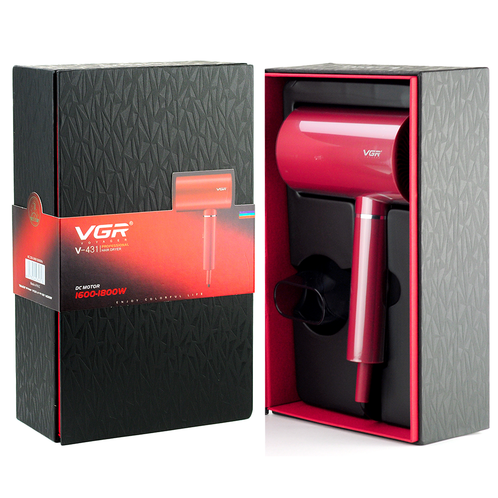 Фен для волос VGR Professional V-431, красный