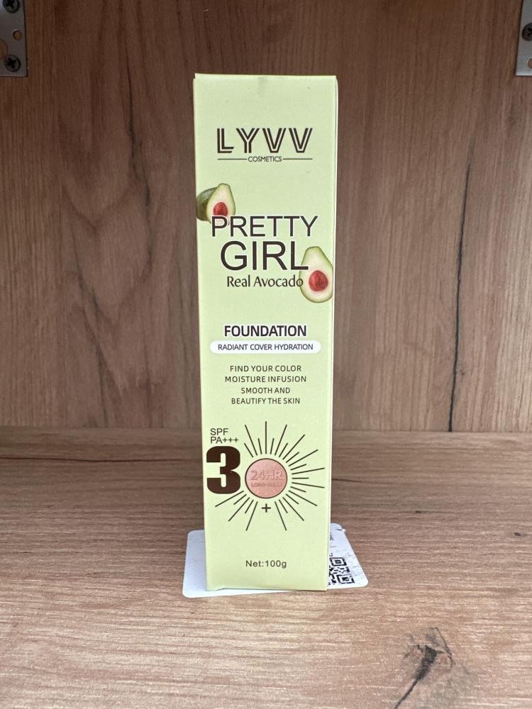 Тональный крем с Авокадо Pretty Girl Real Avocado, 100 мл